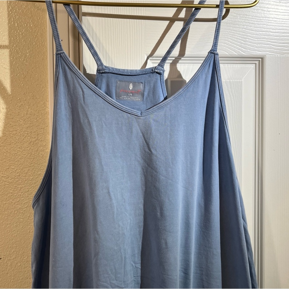 FP Movement by Free People Wash Slate Country Blue Hot Shot Jumpsuit